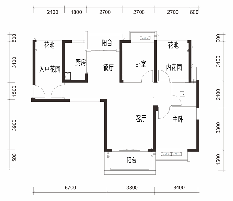 98㎡户型